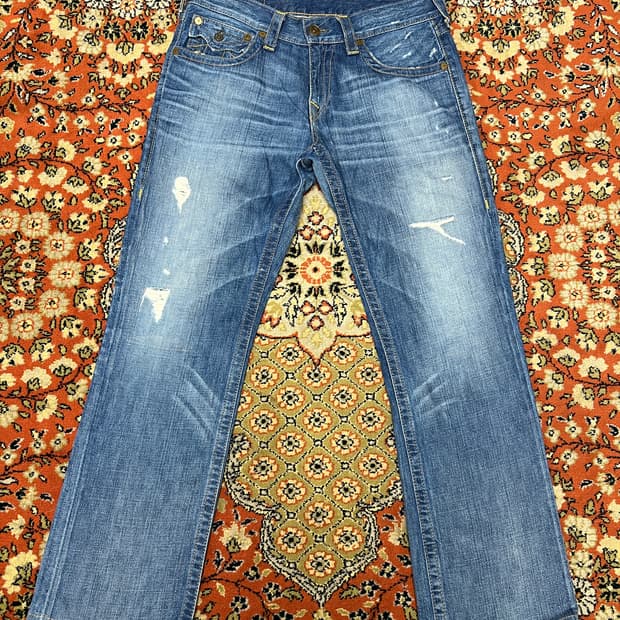 [32] 트루릴리전 Ricky 데님팬츠 중청