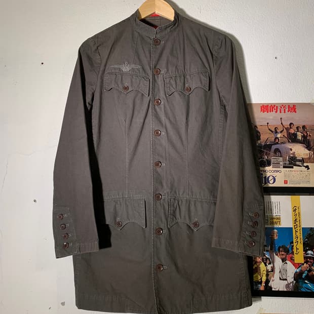 요지야마모토 레드 라벨 밀리터리 셔츠자켓