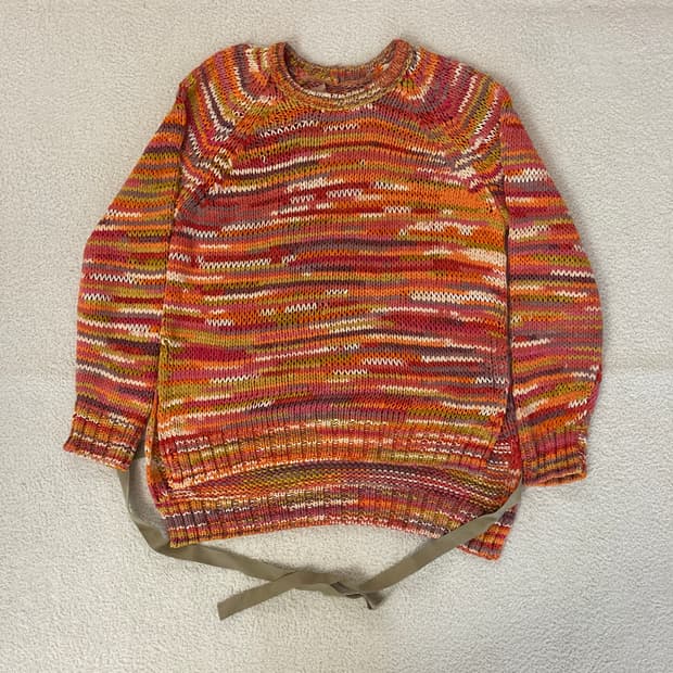 N21 스트라이프 패턴 니트