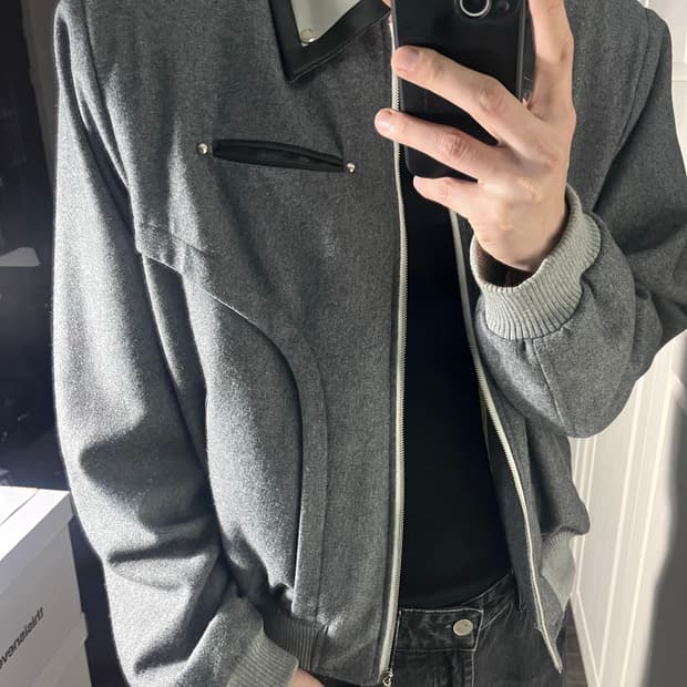 [OS] ANOTHERYOUTH 어나더유스 콤비 울 자켓