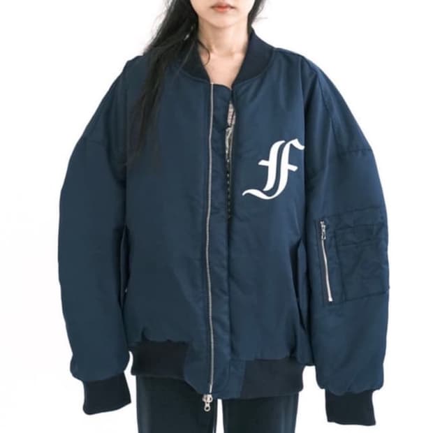 샵페어리 봄버자켓 네이비