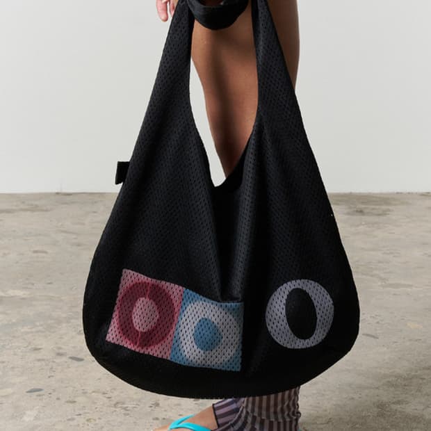 오들리워크샵 메쉬 토트백