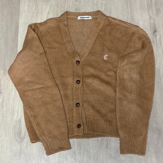 챈스챈스 앙고라 가디건 카멜