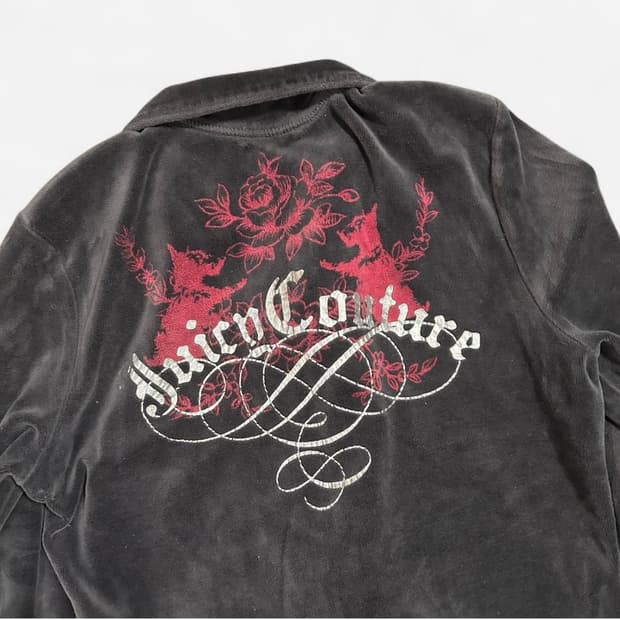 Juicy Couture 벨벳 트랙탑