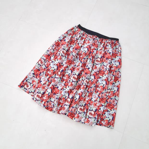 [MICHEL Beaudouin] floral pocket skirt