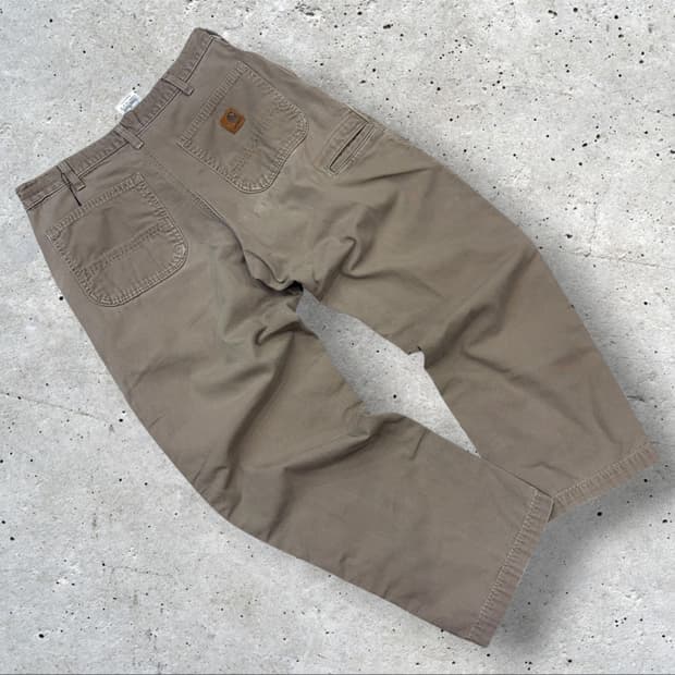 [33x30] 칼하트 B175 MUS 카펜더 팬츠 면바지 베이지 B280