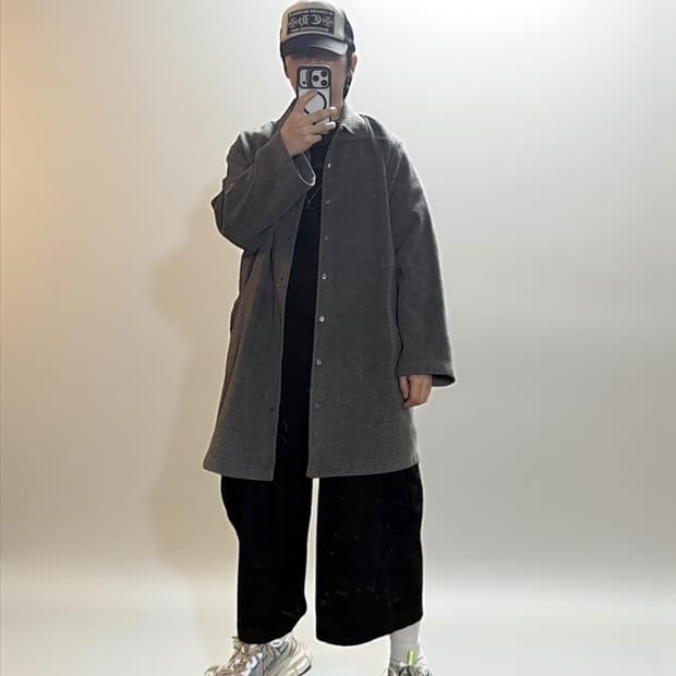 페레가모 후리스 오버 셔츠 자켓