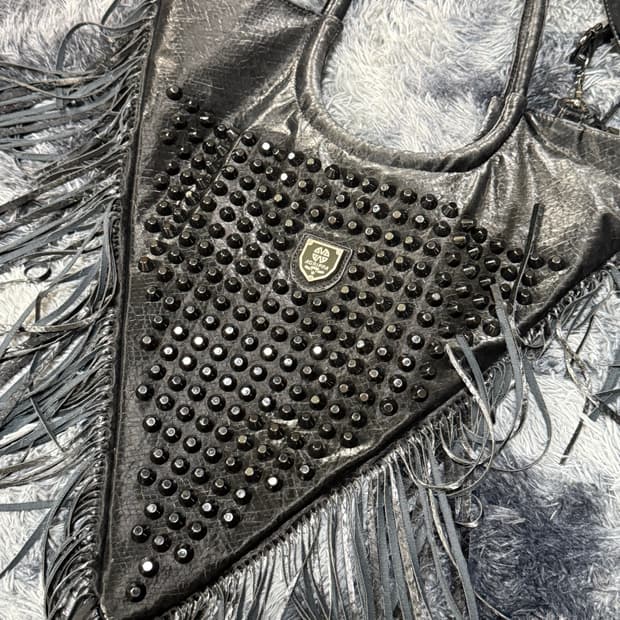 Punk Triangle Fringe Bag