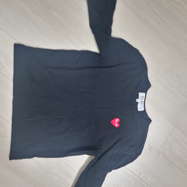 꼼데 남여공용 롱슬리브 검정 M사이즈