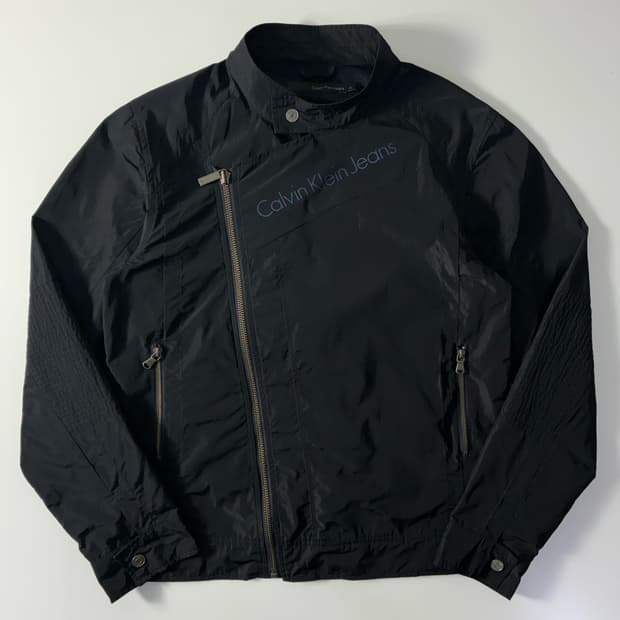 Calvin Klein  캘빈클라인 윈드브레이크 바이커 자켓  