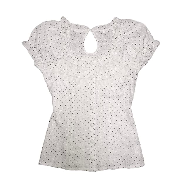 cecil mcbee 세실맥비 플로럴 레이스 블라우스