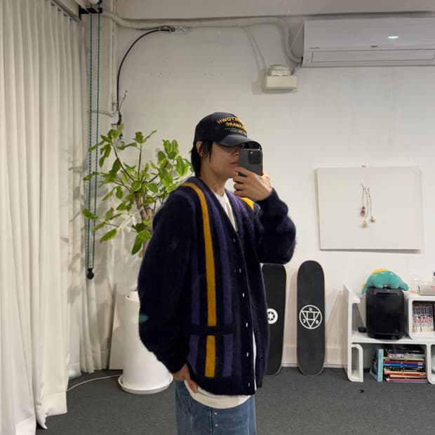 BEAMS PLUS 19AW 모헤어 가디건 [S]