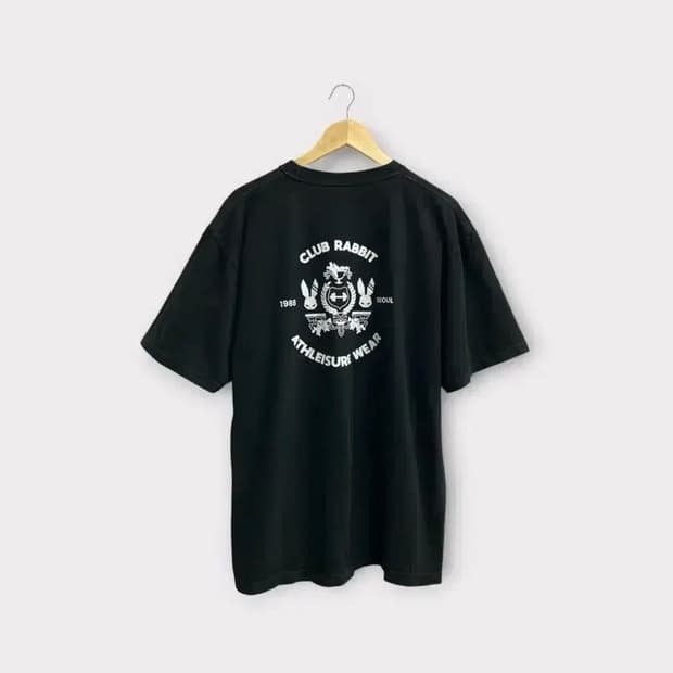 클럽래빗 오버핏 반팔 티셔츠 2XL  free