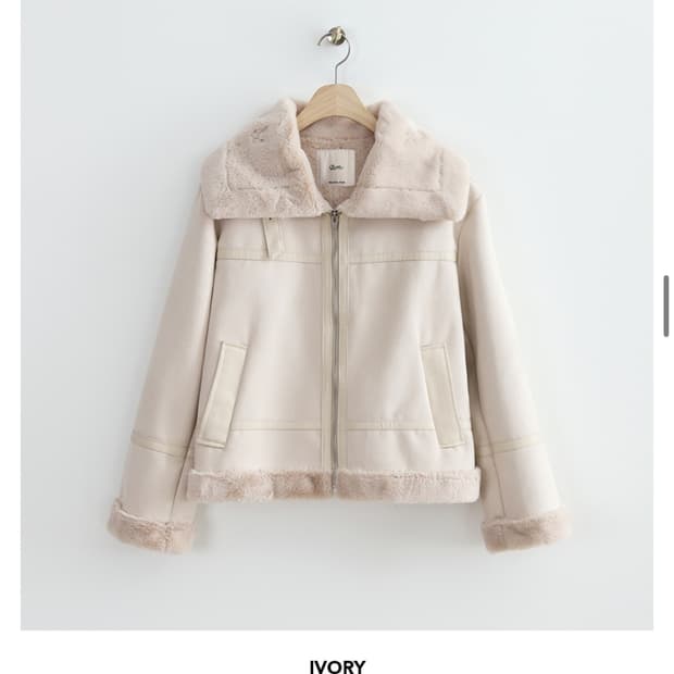 로엠 빅카라 무스탕 L 아이보리