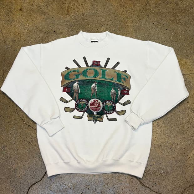 90s USA 미국 빈티지 툴텍스 골프 맨투맨