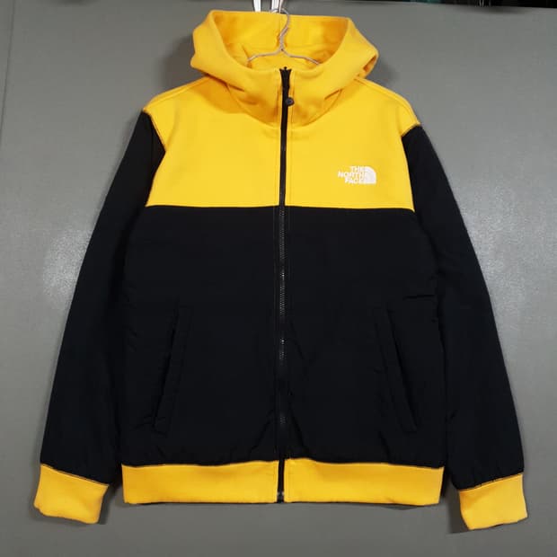 M (95) 노스페이스 화이트라벨 리버서블 양면 코튼 후드집업 자켓