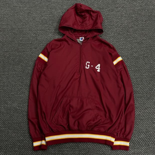 러셀 프린팅 후드 아노락 V0485