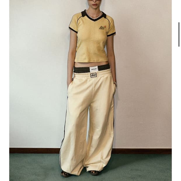 배드블러드 2 Way 커브드 조거 트라우저 바나나밀크 XS