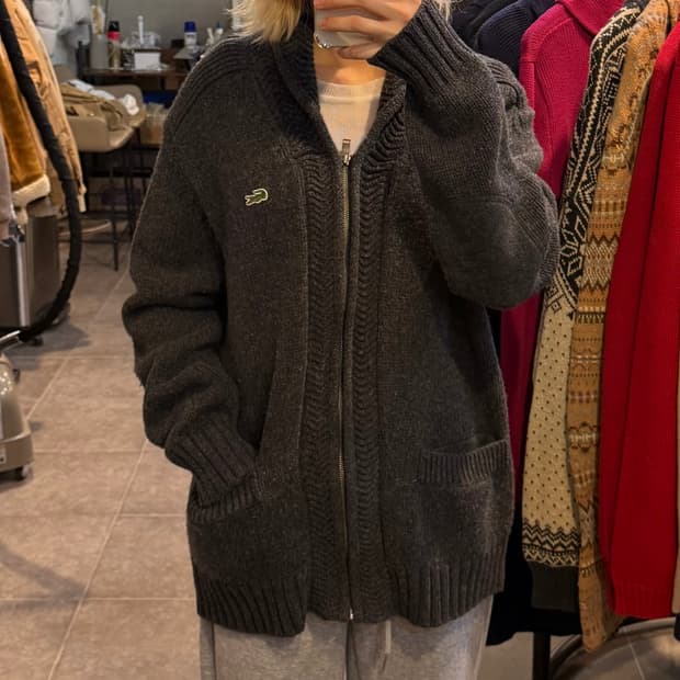 [NO.9] 라코스테 니트 집업 가디건