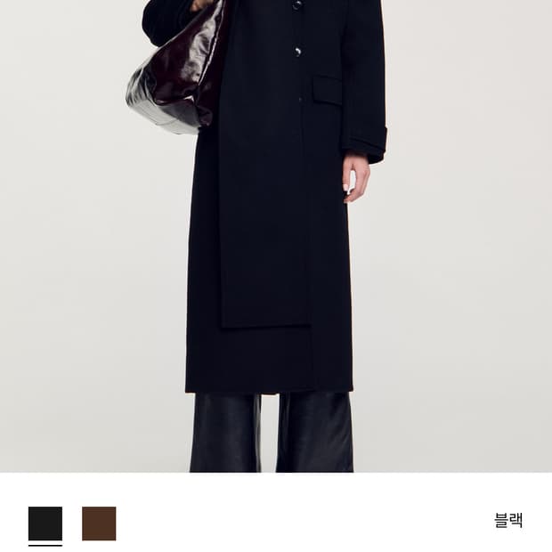 SANDRO 롱코트(블랙)