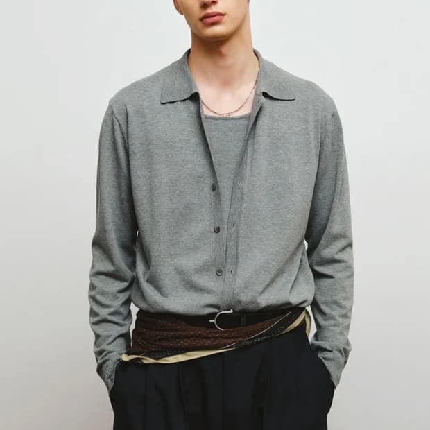 [새상품] 노이어 레이어드 니트 가디건