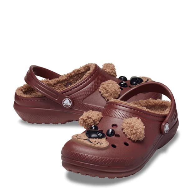 크록스 키즈 클래식 라인드 아이엠브라운 베어