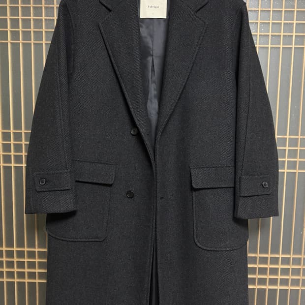 [2]파브레가 울블렌드 아웃포켓 오버코트
