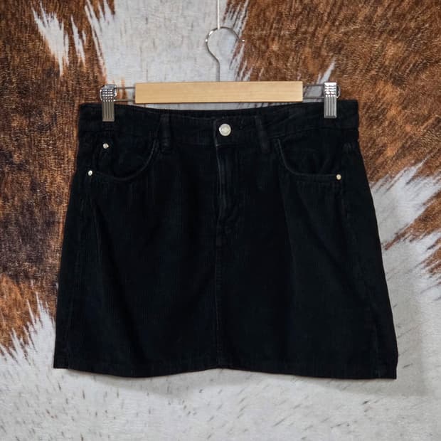 버쉬카 코듀로이 골덴 미니 스커트