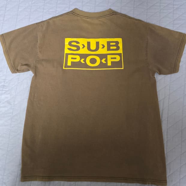 [L] 00s 머드허니 서브팝 SUB POP 빈티지 밴드티