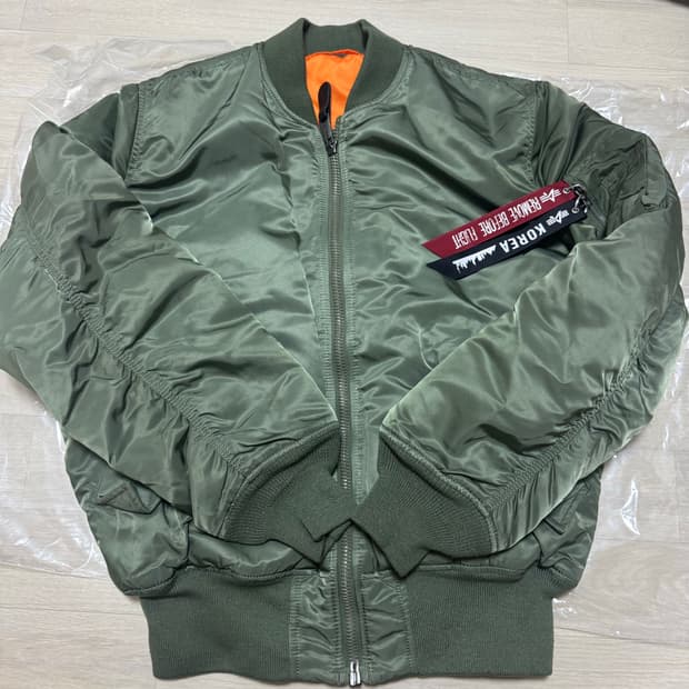 M] 알파인더스트리 MA-1 봄버 자켓 카키 세이지그린