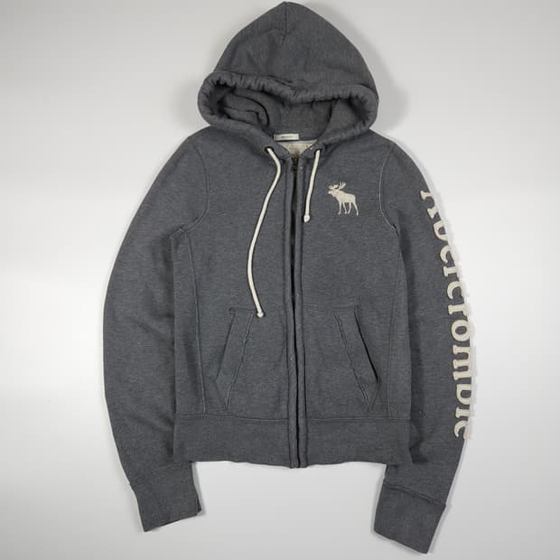 아베크롬비 그레이 후드집업 