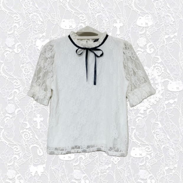 INGNI 레이스 블라우스