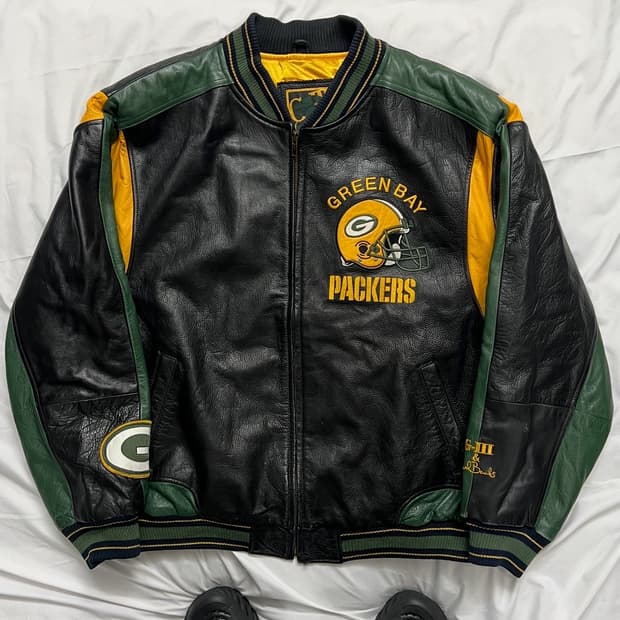 G-III NFL 그린베이 패커스 가죽자켓