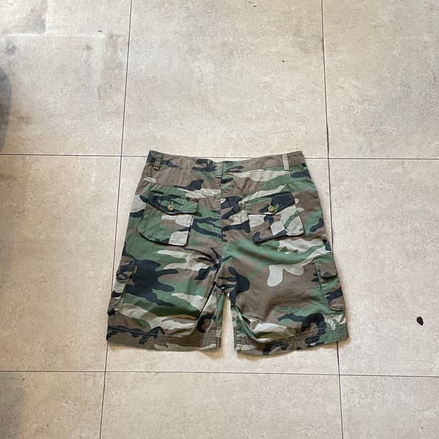 6-포켓 밀리터리 카고 반바지 카모