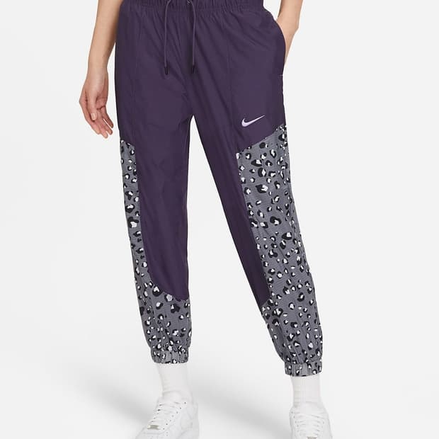 (M)여성 나이키 레오파드 우븐 조거 팬츠 