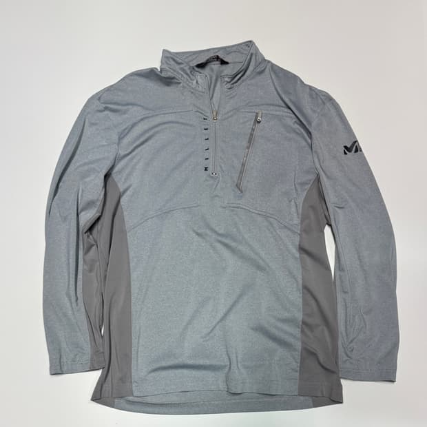 밀레 기능성 등산 하프 집업 긴팔 티셔츠 L