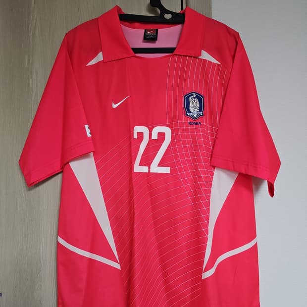 2002년 나이키 정품 대한민국 유니폼 축구 국대 유니폼 100 송중국 