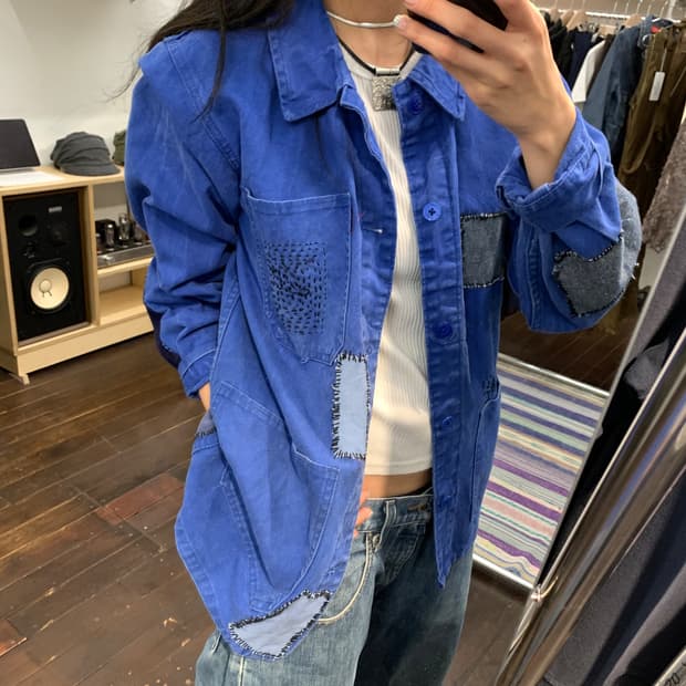 프렌치 워크 리워크 자켓