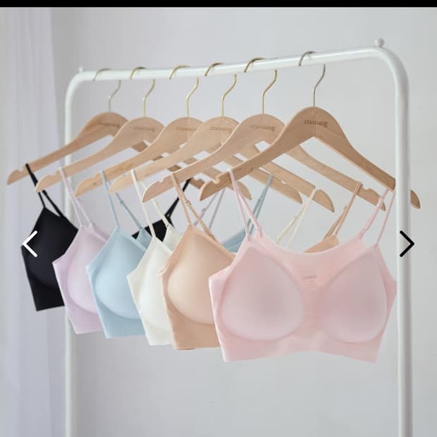 [2pack]크라시앙 2cm 얇은끈 라이트핏 브라 노와이어 심리스 편한 