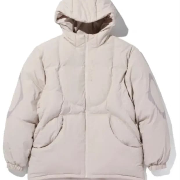 미스치프 롬버스 후디드 다운 자켓 패딩