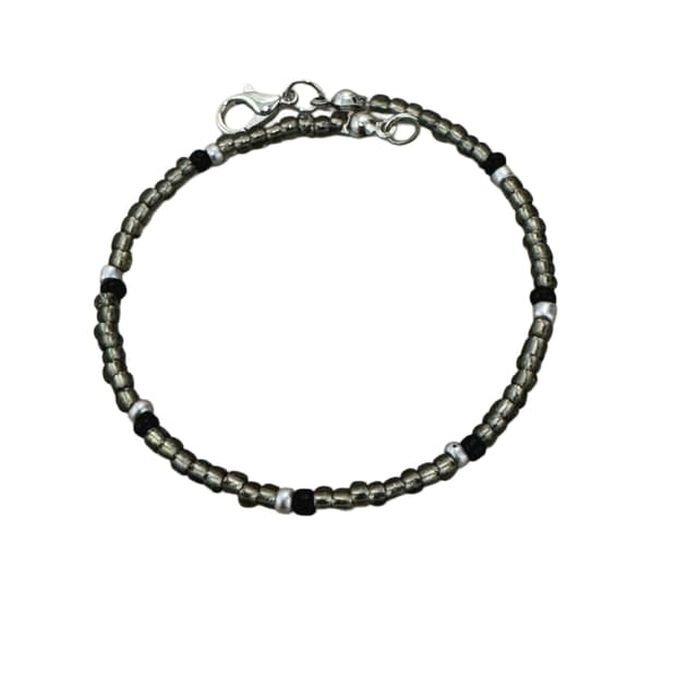 Dark green beads bracelet