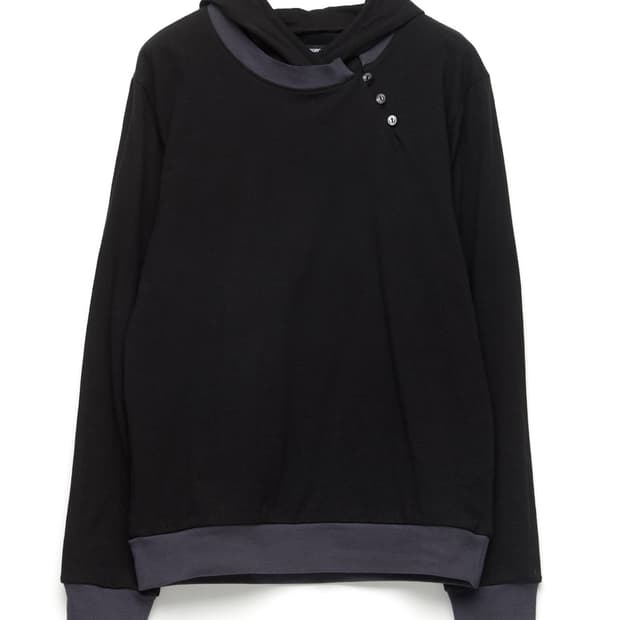 해칭룸 후드 Dual Hoodie Black