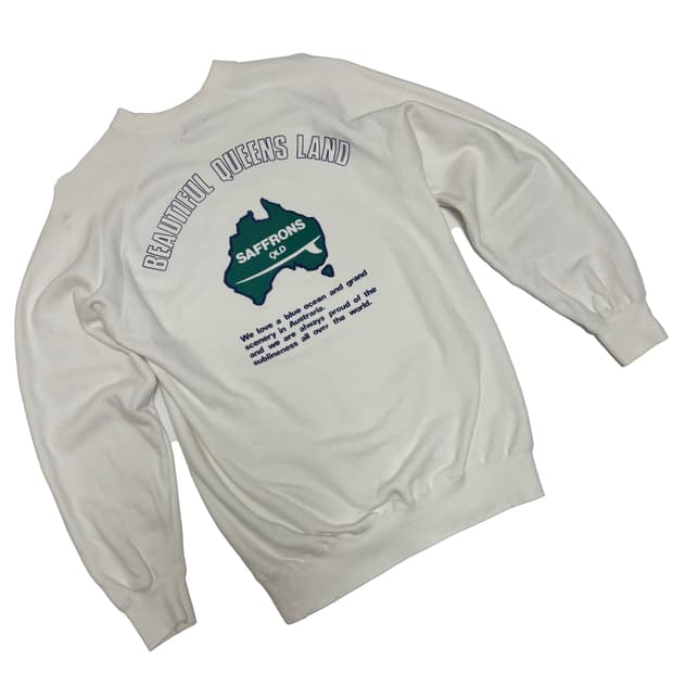 피에르 비앙카(PIER BIANCA) 퀸즐랜드 서프 그래픽 맨투맨 화이트