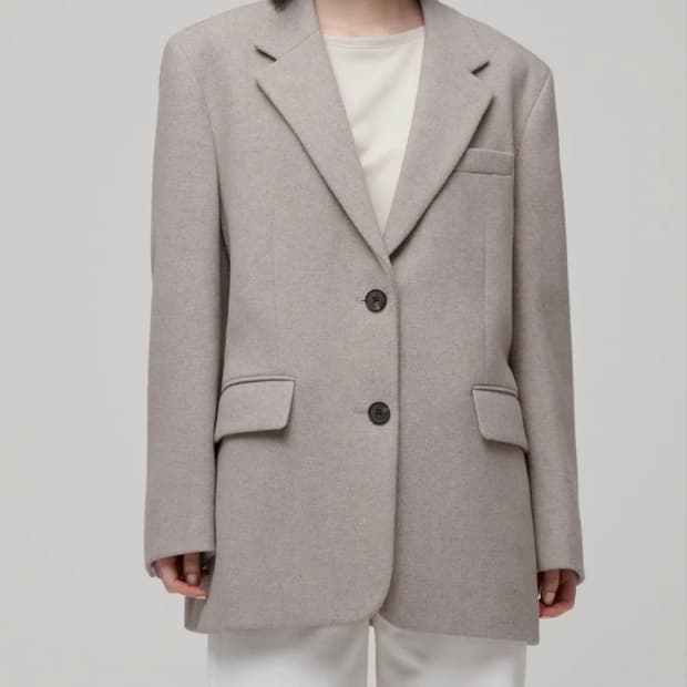 무신사 스탠다드 오버사이즈 블레이저 베이지