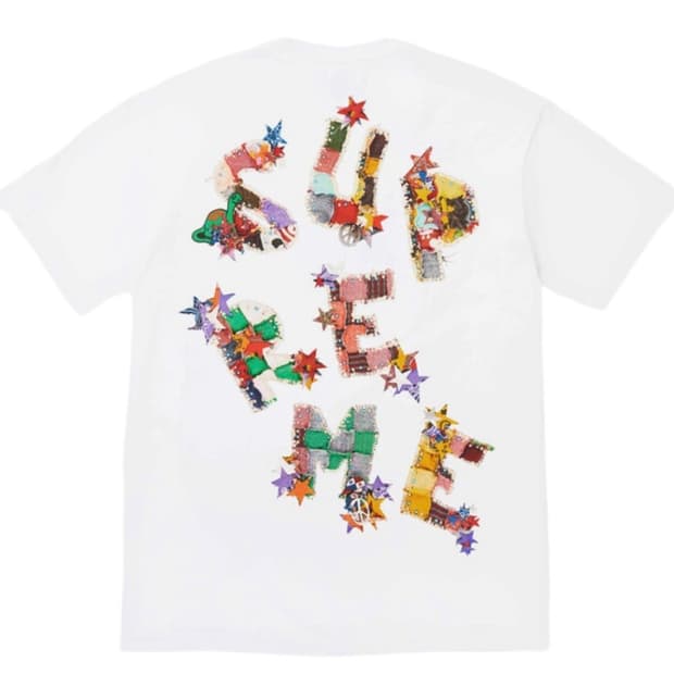 슈프림 24ss patchwork tee XL