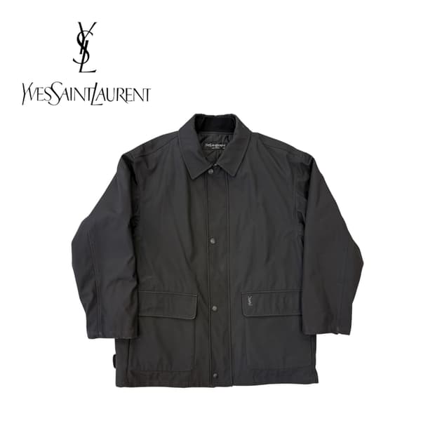 생로랑 블랙 다운 패딩 점퍼