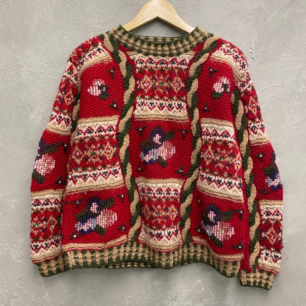 [M] MOOZY'S OOPS OOF'sT 빈티지 핸드 울 니트