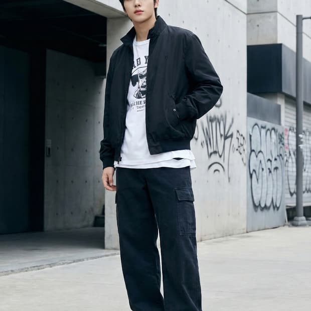 폴로 랄프로렌 블랙 블루종 자켓_M