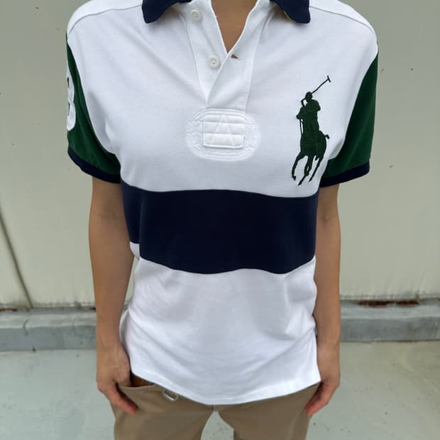 Polo Ralph Lauren 폴로 빅포니 컬러블록 pk 반팔 티셔츠