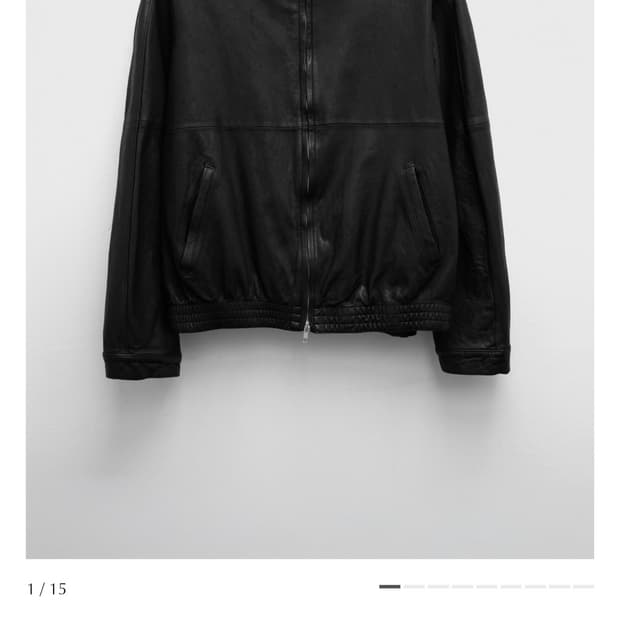 유스 레더 블루종 M